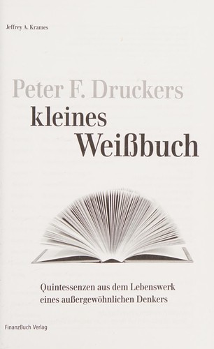 Peter F. Druckers kleines Weißbuch Cover